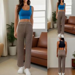 Women's Pants 2024 Casual Solid Colour Loose Pit Stripe Ladies Nine Minute-Pants Bottoms Clothes Fashion