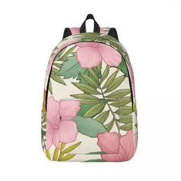 Backpack Tropical Flowers Pineapple Male School Student Female Large Capacity Laptop