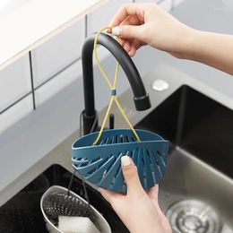 Kitchen Storage Shell Shape Sink Soap Sponge Drain Rack Hanging Basket Holder Shelf Organiser Shower Tray Bathroom Accessories