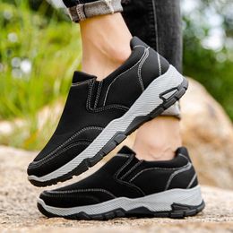 Casual Shoes Women's Solid Colour Breathable Non Slip Soft Sole Walking Men Chunky Sneakers Plus Size On Flats