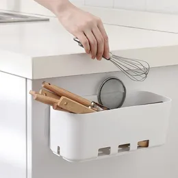 Kitchen Storage 1-3Pcs Organiser Mount Cabinet Side Under Sink Punch Free Holder Removable Cookware Bathroom Household Rack