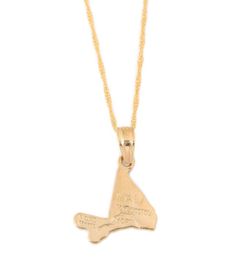 Mali Map Pendant Necklace Chains Yellow Gold Colour Jewellery MALI For Women Girl Africa Gift3440213