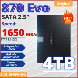 Boxs Original 8TB SSD 2.5'' SATAIII SSD 870 Evo 1TB 2TB 4TB 500GB Internal Solid State Drive Storage Disc For Laptop or Desktop PS4