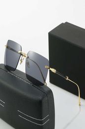 Luxury Designer Sunglasses Woman Men Fashion MAYBA Buffalo Horn Sun glasses Driving Women Buffs Shades Eyewear Rimless Square Vint9642916