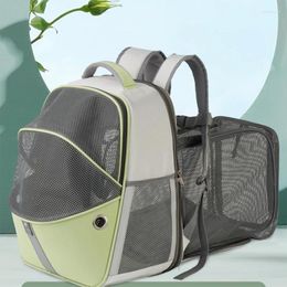 Cat Carriers Pet Dog Backpack Scalable Oxford Fabric Portable Carrier Bag Breathable Mesh Travel Collapsible Supplies