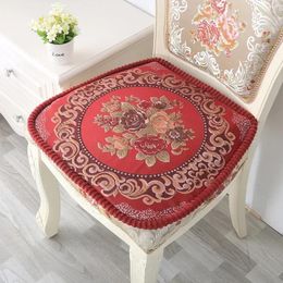 Pillow Elegant Europe Style Flower Jacquard Embroidered Dining Chair Sofa Home Office Decorative Cojines