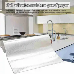 Window Stickers Kitchen Oil Thickened Waterproof Self-adhesive Stick Paper Cabinet Decor High Temperature Tool