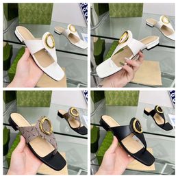 Designer Sandals Slippers New Rubber Sandals Brocade Women Men Slipper Flat Bottoms Flip Flops Womens Beach Sandal with box