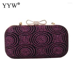 Evening Bags Vintage Shoulder For Women 2024 Handbags Clutch Bag High Quality Female Crossbody With Chain Black Sac A Main