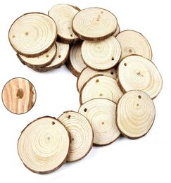 30pcs 67cm Natural Round Wood Slices DIY Crafts Wedding Party Decoration4044302