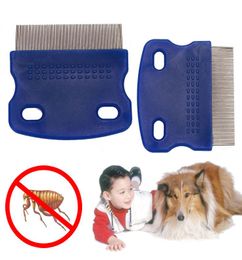 Lice Comb Non Slip Handle Nit Pet Dog Cat Louse Flea Remove Brush Stainless Steel Grooming Tools Durable4716751