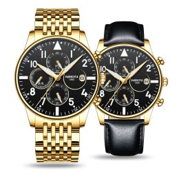 NIBOSI Set Relogio Masculino Chronograph Waterproof Fashion Business Watches Mens Watches Date Calendar Mens Quartz Watch