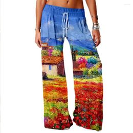 Women's Pants Spring Landscape Fashion Women Summer Yoga Casual Loose Streetwear Y2K Trousers Trendy Stylish Clothes Chic