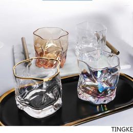Wine Glasses Creative Twisted Shape Glass Cocktail Whiskey Short Japanese Bar Personalized Beer