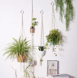 Decorative Figurines Macrame Plant Hanger Flower