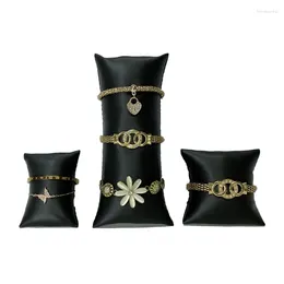 Jewellery Pouches Black Pu Watch Display Pillow Hand Stand Bracelet Decoration Props