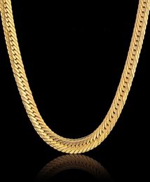 whole Vintage Long Gold Chain For Men Hip Hop Chain Necklace 8MM Gold Colour Thick Curb Necklaces Men039s Jewellery Colar Coll1776359