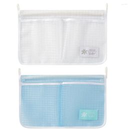 Storage Bags Double Compartment Bag Household Hanging Washable Simple Breathable Mesh Net Sundry Pouch Toys