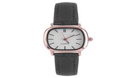 Wristwatches Fashion Relogio Feminino Vine Ladies Small Dial Square Dress Watch Woman Quartz Thin Leather Wristwatch7674522