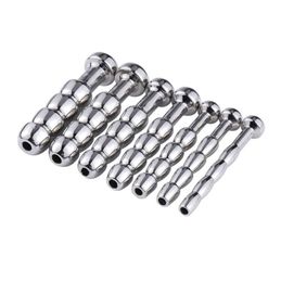 Male Device Stainless steel Penis Plug Urethral Tube Catheter Sounding Bead Stimulate Plug Urethra Stretching BDSM Sex To4283903