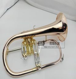 Flugelhorn B flat professional Phosphorus copper Trumpet musical instruments Brass Trompete horn 1745707