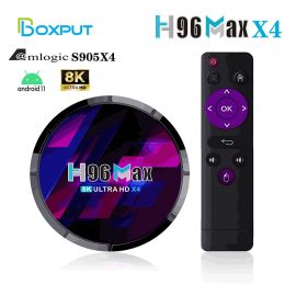 Box 2022 New H96 Max X4 Tv Box 1000M 2.4G 5G Amlogic S905X4 Android 11 Dual Wifi Tv Box 8K Media Player