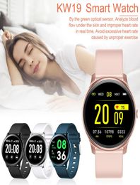 KW19 Smart Watch Women Men Sports Smart Bracelet Blood Pressure Blood Heart Rate Sleep Monitor Message Reminder for Android IOS8479661