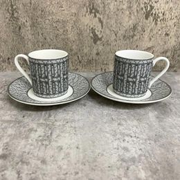 Cups Saucers Coffee Home Ware Sliver Urkish Drink For Party Kitchen Set Black With Cup Tea Ceramic Gifts Decor Espresso Creative