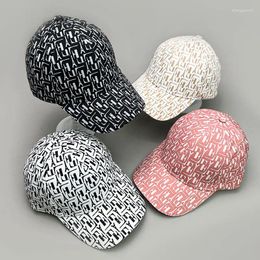 Ball Caps High-End Printing Korean Style Outdoor Houndstooth Sunshade Fashion Baseball Cap Couple Peaked Casual Men And Women