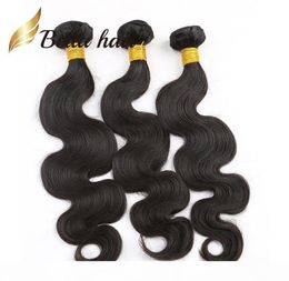 Only ship to US Bella Hair CHEAPEST 7A Donor Hair Body Wave Human HairExtensions Full Bundle 345pcs LOT Wavy Hair Weaving7505318