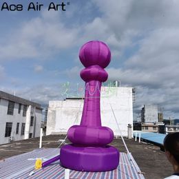 16.4ft high Purple Inflatable Chess With Led Light For Commercial Advertising And Decoration