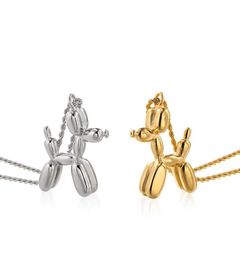 Pendant Necklaces Stainless Steel Poodle Balloon Dog Animal Charm Necklace Puppy For Women Girls Teens Girlfriends7938241