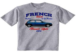 Vintage French Car Renault 5 Gt Turbo 1 New Cotton T Shirt Mens Pride Dark T Shirt White Black Grey Red Trousers Tshirtcroatia7916222
