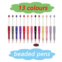 Pens 26pcs Plastic New Beaded Ballpoint Pens for Student Luxury DIY Pens Beadable Pens School Office Supplies Pens for Writing