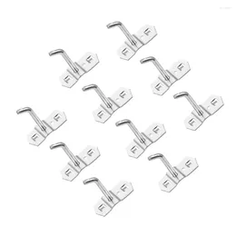 Hooks 10 Pcs Bath Towel Hook Hole Board Practical Heavy Iron Hard-ware Wall Hangers Office