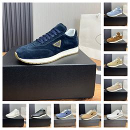 2024 Men's family casual shoes luxury designer 11-corner Black r stitching matte leather chaussures sports platform Size 38-45