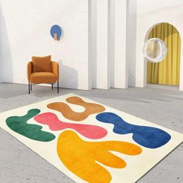 Carpets Bedroom Carpet Plush Area Rug Modern Style Decor For Living Room Home Abstract Floor Mat Fluffy Soft