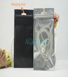 100pcslot 10x18cm front matte transparent plating mylar foil ziplock bag reusable food grade pack rice poly pouch orange almond9702403