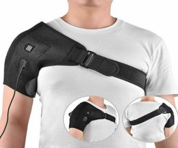 Elbow Knee Pads 1Pcs USB Charge Heated Shoulder Brace Adjustable Neoprene Single Support Cold Therapy Wrap Pad Back Guard 82517496