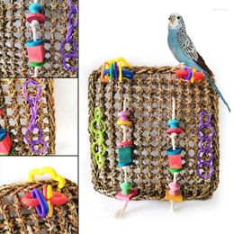 Other Bird Supplies Climbing Net Natural Grass Parrot Resistant Training