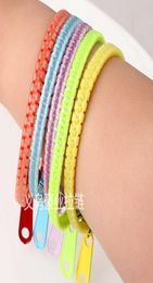 luminous glow in the dark zipper Bracelet unisex zip bangle night light wristband stress relief anxiety needs toys party ba6413260