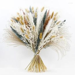 Decorative Flowers Pampas Grass Bouquet Of Pressed Dried Table Accessories Home Decorations Country Wedding Materials Dry