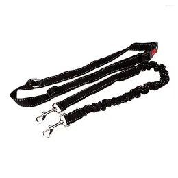 Dog Collars Harness Medium Size Dogs Running Leash Training Rope Dual Handle Bungee Tie Out Cable Cat Miss For