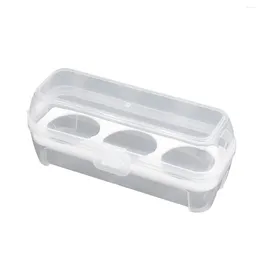 Storage Bottles Outdoor Camping -Absorbing Egg Tray Box Kitchen Utensils Portable Transparent With Lid