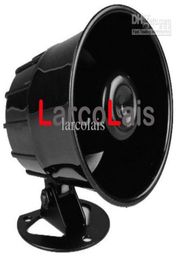 12V Black Loud Universal Auto Car Security Alarm Siren Horn Speaker Loudspeaker Vehicle1772351