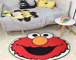 Ins cute cartoon sesame street blame Emma floor mat Children's room kitchen small door mat rug bedside mat Carpets Home Textiles3727455