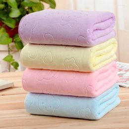 Towel Soft Bath Towels Large Thick Cotton El 400g 70X140cm Baby Beach Shower Blanket Adults Absorbent Hand Sheet Washing