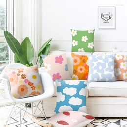 Pillow Nordic Flower Pillowcase Combination Home Decoration By Living Room Sofa Cover 40 Office 60