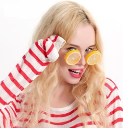 Lemon slices funny glasses gifts personality beach parties funny props selfie toys party stuff6018113