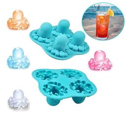 Creative Adorable Octopus Ice Mould New Silicone Ice Tray Mould Kitchen Bar Cooling Fruit Juice Drinking Cute Ice Cream Maker VT1518619395